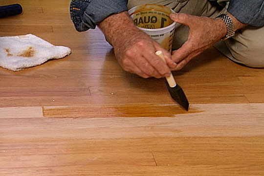 Patching and Matching a Wood Floor Finish - screenshot