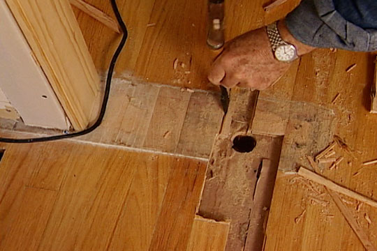 How to Fix a Section of Damaged Wood Flooring - screenshot