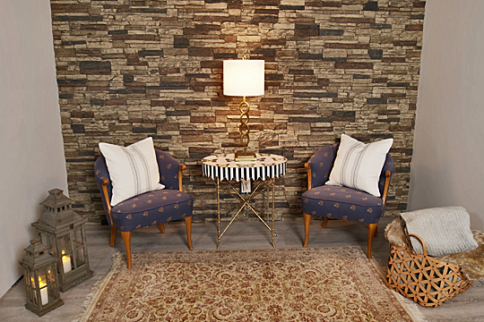 Create a Dramatic Faux Stone Accent Wall  - screenshot